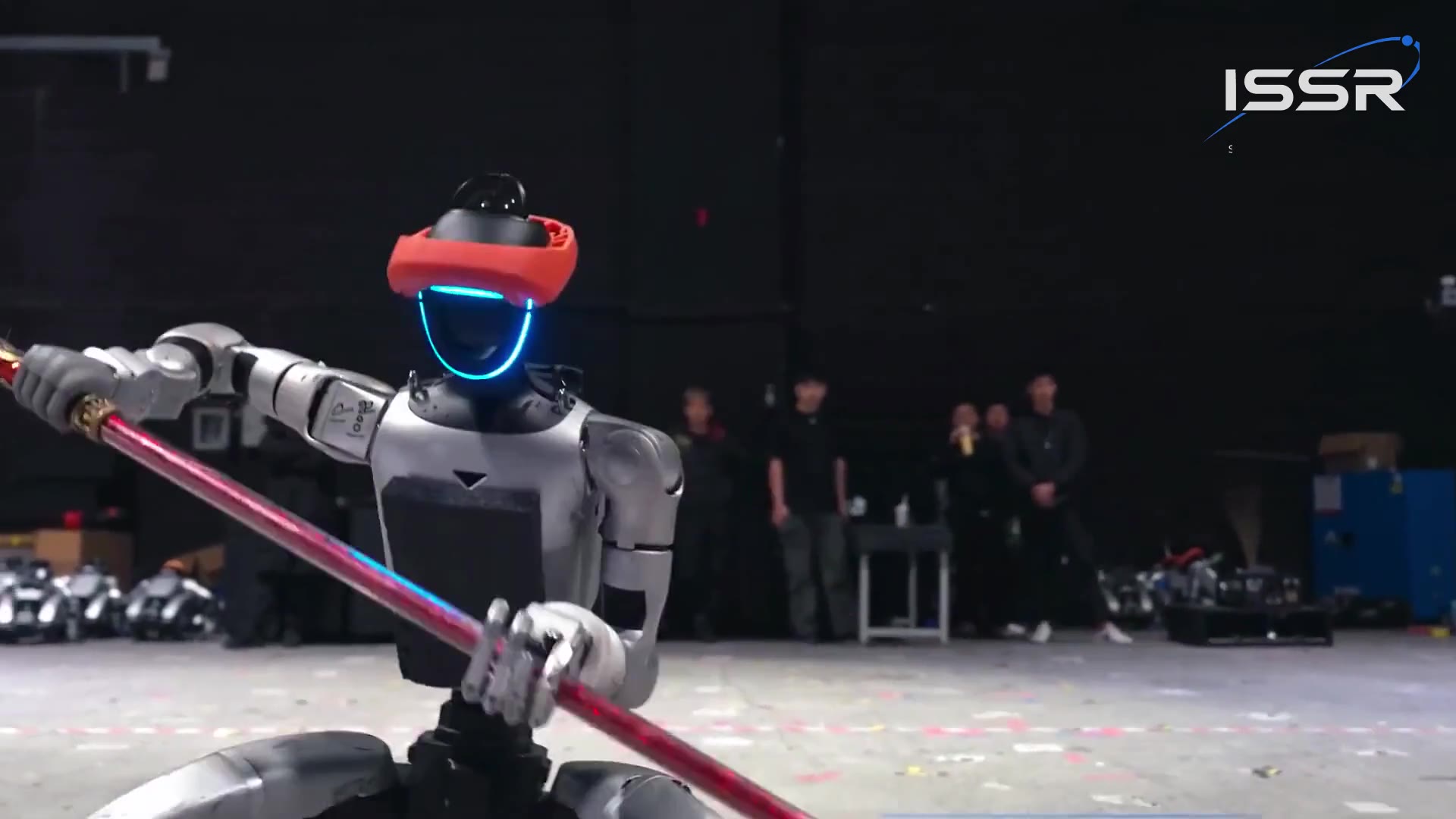 Humanoid performing on stage